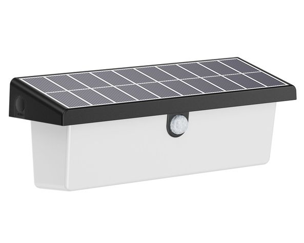 Aplique rectangular 100 lúmenes solar contra agua-0