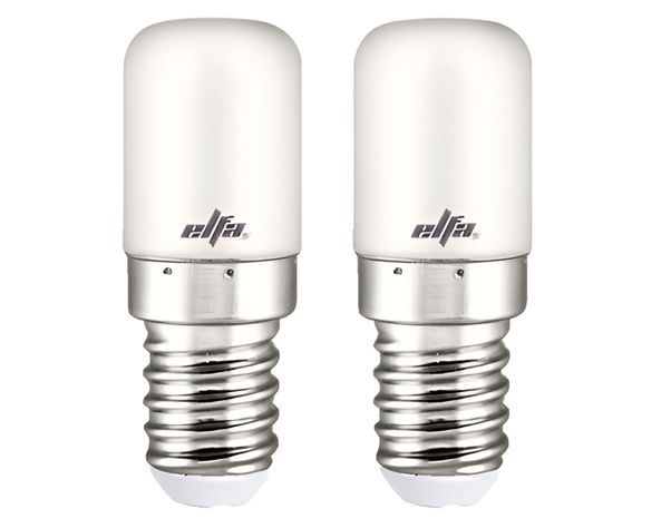 Pack 2 ampolletas Led 1.5W E14 luz cálida Refrigerador-0