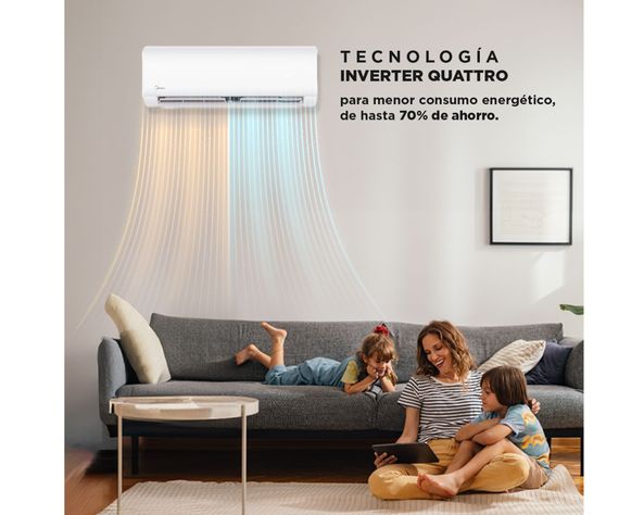 Aire acondicionado split inverter XTREMEDUR12K 12000 BTU frío/calor Wifi-4