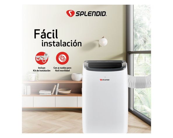Aire acondicionado portátil 9000 BTU frío/calor WiFi-3