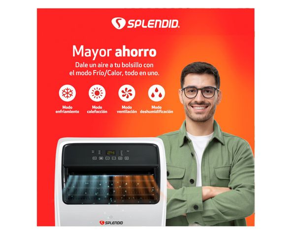 Aire acondicionado portátil 12000 BTU frío/calor WiFi-4