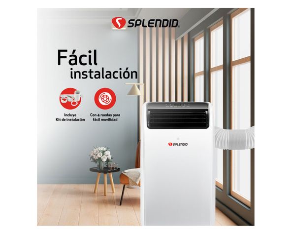 Aire acondicionado portátil 14000 BTU frío/calor WiFi-3