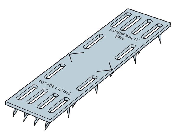Plato dentado 1x4'' Simpson Strong-Tie.-1