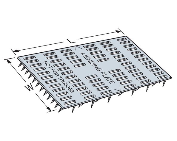 Plato dentado 3x6'' Simpson Strong-Tie.-3