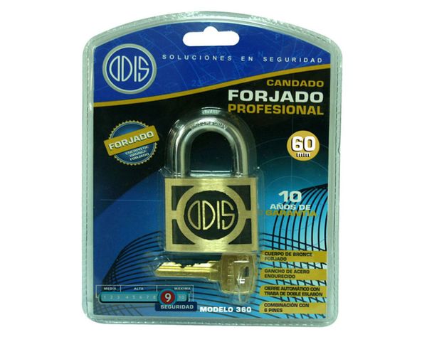 Candado alta seguridad interior/exterior bronce 60mm S300 Odis-2