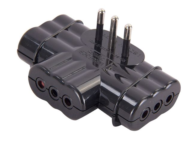 Adaptador triple 10A-250v Rema-1