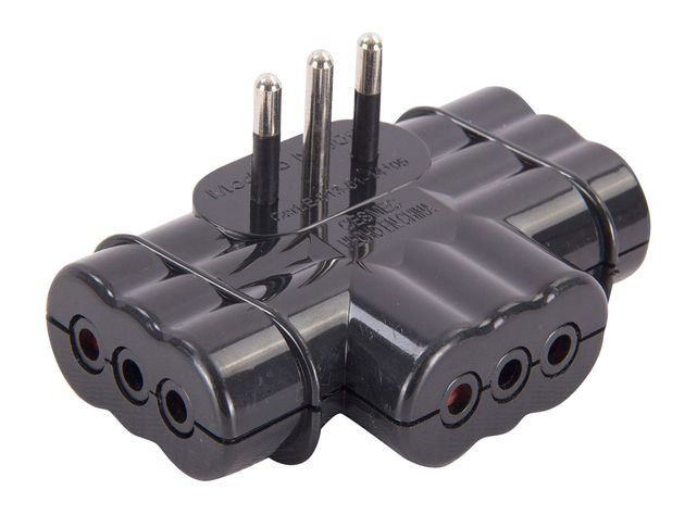 Adaptador triple 10A-250v Rema-2