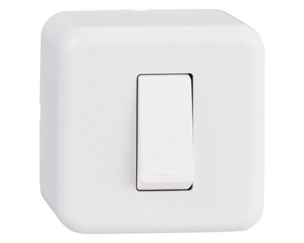 Casquete interruptor conmutador 16A Génesis blanco Schneider-1