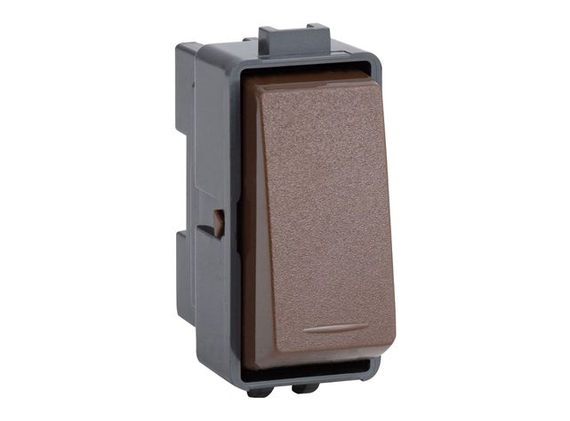 Módulo interruptor conmutador 16A 9/24 Génesis café Schneider-0