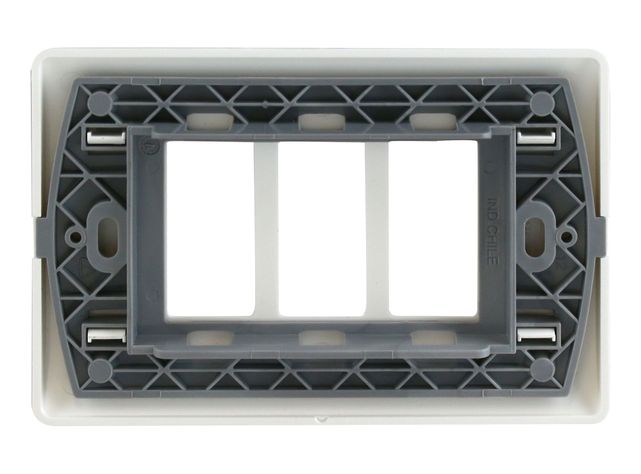 Tapa triple Génesis blanco Schneider-2