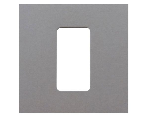 Placa aluminio oxidal 1 puesto Bticino-1