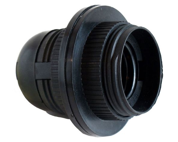 Portalámpara e 27 con anillo plástico Rema-0