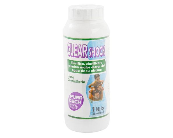Clarificador piscina 1 kg Clear Shock Pura tech-0