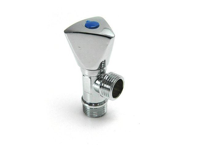 Llave angular 1/2'' x 1/2'' HE- HE cromado Tres.-0
