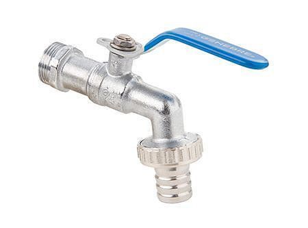 Llave bola con unión manguera 3/4 Tres.-0