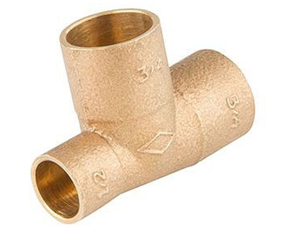 Tee de bronce 3/4 x 1/2 x 3/4 so so so Nibsa-0
