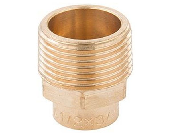 Terminal de bronce 3/4 x 1/2'' so he Nibsa-0