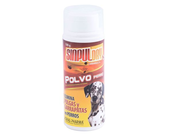 Polvo antiparasitario externo perros 100 gr sinpuldry drag pharma-0