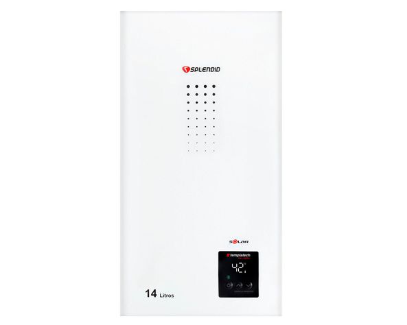 Calefont ionizado tiro natural 14 litros gas licuado Templatech Splendid-0