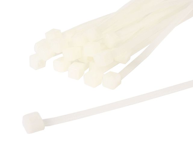 Amarra cable 100 x 2,5 mm 25 unidades transparente Mec-0