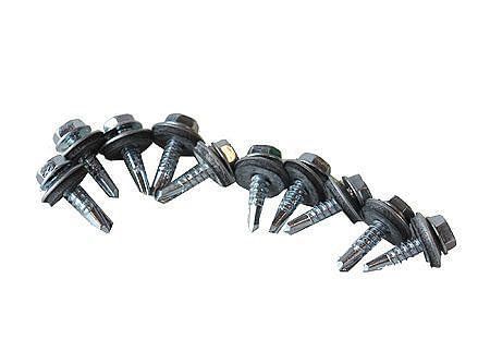 Autoperforante hexagonal #10 con golilla. 3/4''. Vhe-0