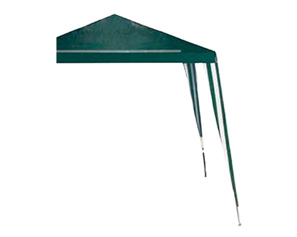 Toldo 2,4x2,4 m verde/blanco Outzen-2