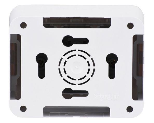 Casquete tomacorriente triple 10A 2P+T Génesis blanco Schneider-2