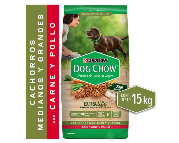 Alimento cachorro 15 kg raza mediana grande Dog Chow-0