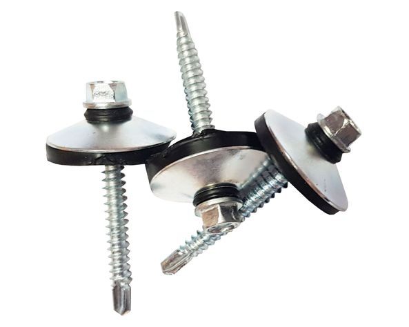 Tornillo autoperforante con golilla 12 x 1 1/2'' 50 unidades Arar-0