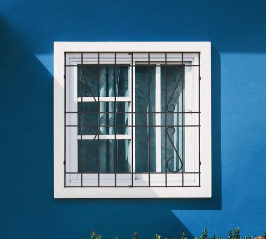Protección Ventana Barra Acero Negro 100x120 cm-0