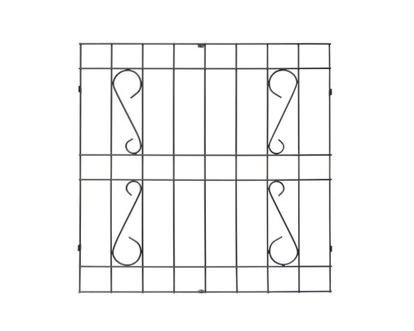 Protección Ventana Barra Acero Negro 100x120 cm-1
