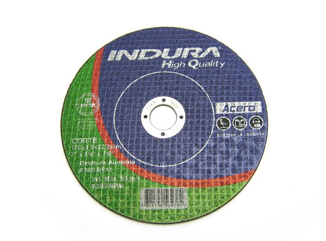 Disco corte metal 7 cp Indura-0