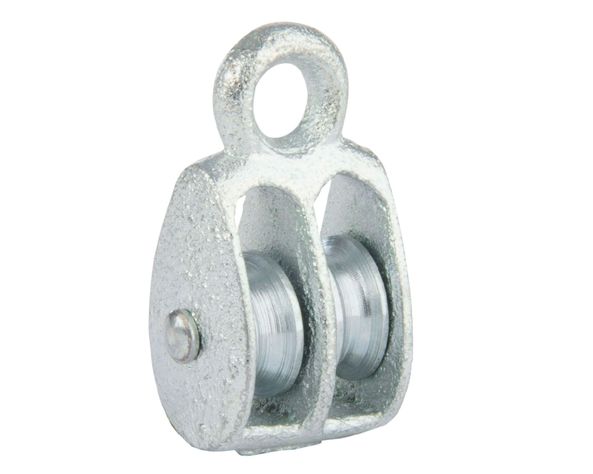 Roldana doble fija 3/4'' cable 1/4'' Imporper-0