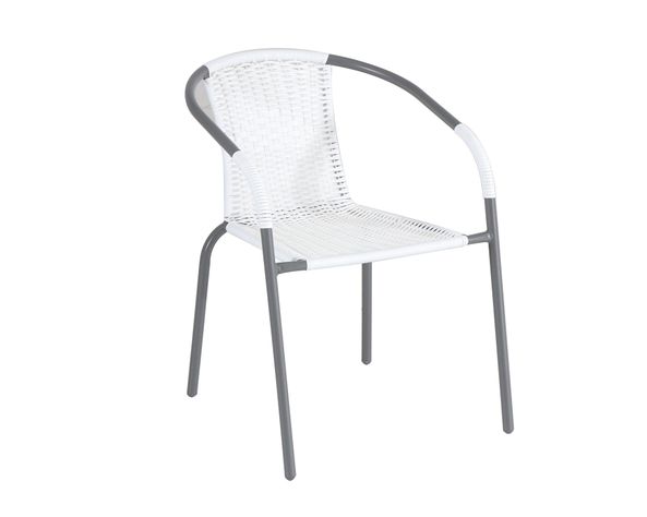 Silla símil ratán blanco Outzen-3