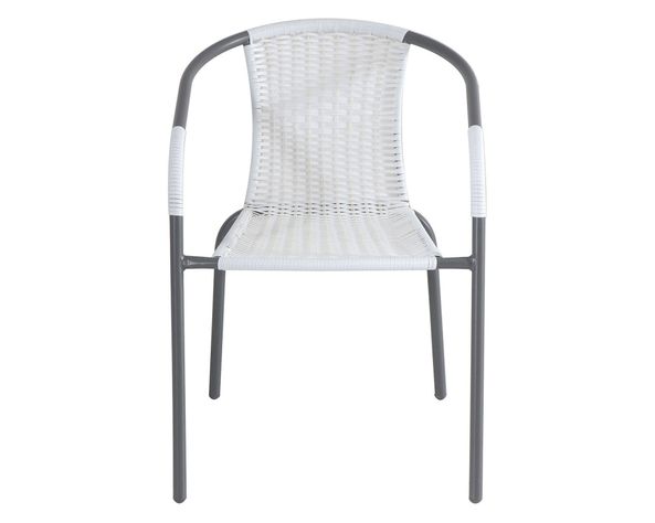 Silla símil ratán blanco Outzen-4
