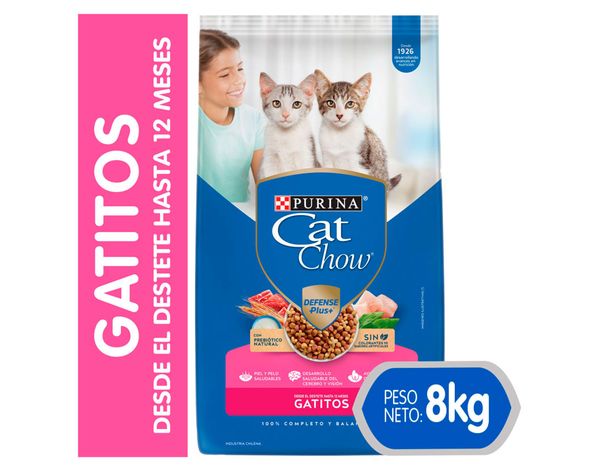 Alimento gatito 8 kg leche carne y pescado Cat Chow-0