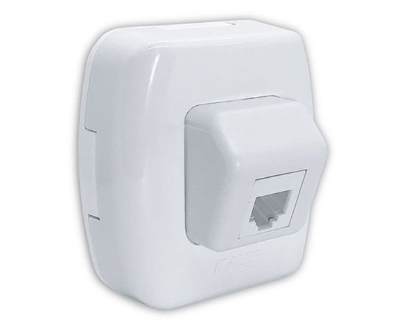 Enchufe telefono rj 11 tekna blanco Kalop-3