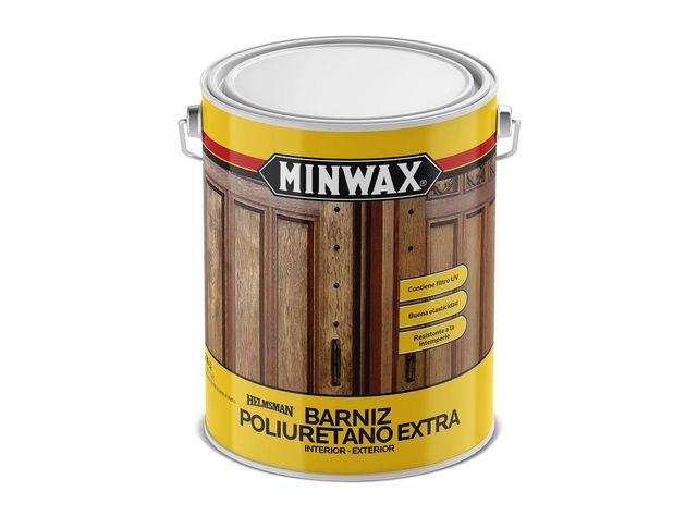 Barniz poliuretano 1 galón transparente brillante Minwax-0