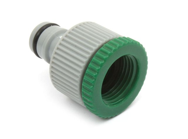 Adaptador 1/2'' y 3/4'' hembra plástico. Roots-0