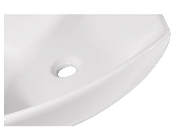 Lavamanos sobreponer 42x42 cm blanco Vessanti-5