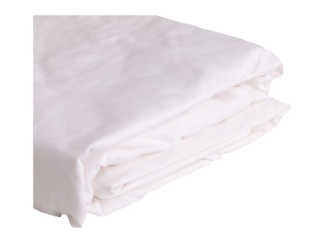 Juego sábanas 1,5 plazas 144 hilos liso blanco Cotidiana-4