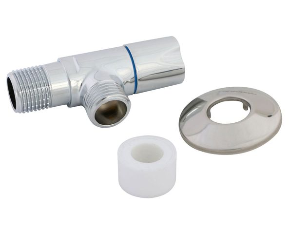 Llave angular 8,5x3,5x2 cm trébol ap004 cromado Corsovalv-1