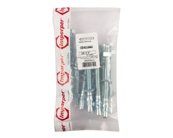Perno anclaje 3/8x5'' 10 unidades Imporper-1