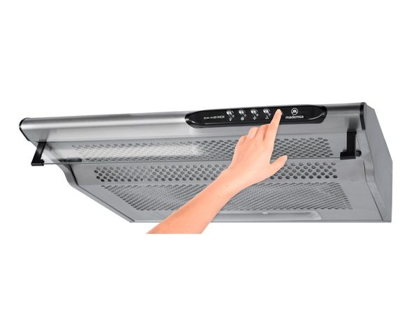 Campana mural 130W Slim M60 inox Mademsa-4
