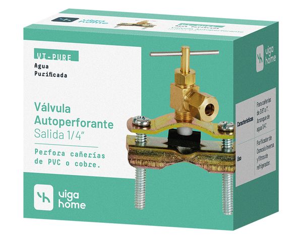 Válvula autoperforante 3/8'' 1'' Vigahome-1