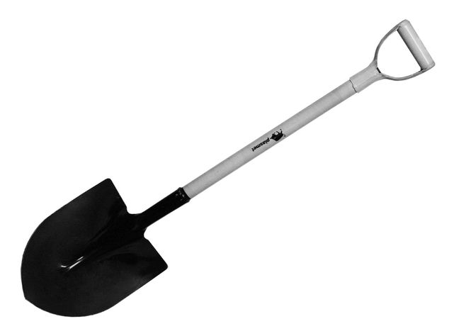 Pala punta huevo mango metal Plasmet-0