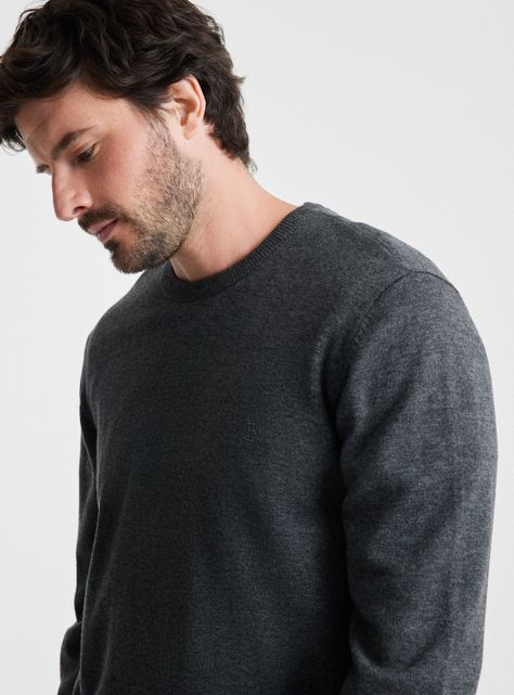 Sweater Básico Cuello Redondo Algodón-2