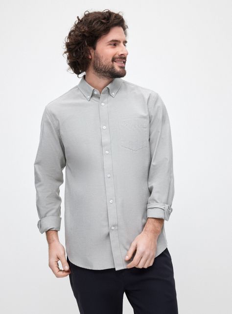 Camisa Oxford Básica-0