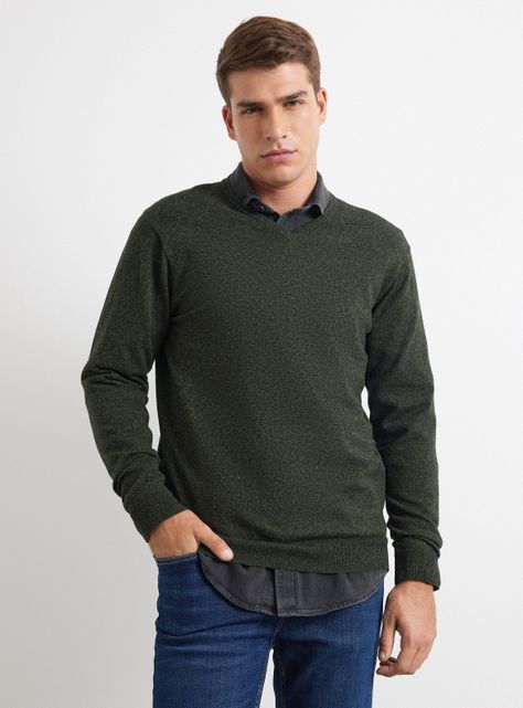 Sweater Cuello V Essential-0