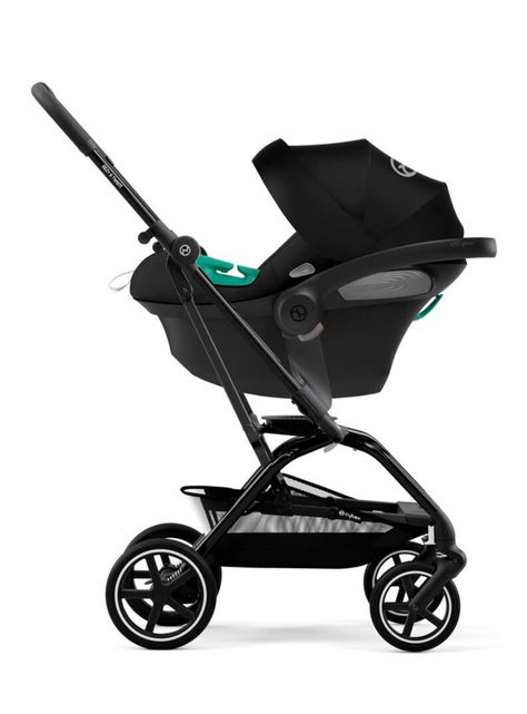Coche Eezy S Twist Plus SLV Negro y Silla Aton S2-2